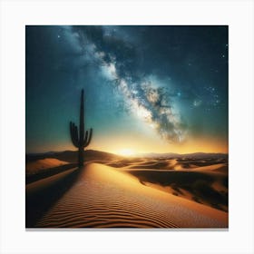 Desert Night Sky 3 Canvas Print