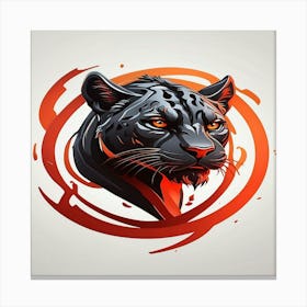 Panther Logo Canvas Print