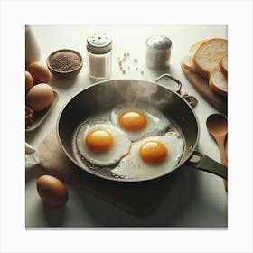 Sunnyside Up Eggs Kitchen Restaurant  Canvas Print