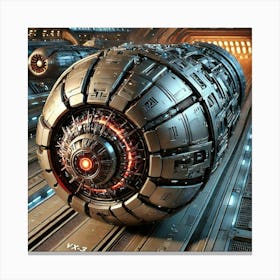 Planet Shattering Bomb Canvas Print