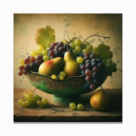 Fruit Bowl Canvas Print