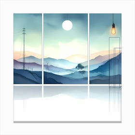 Abstract Landscape Painting 6 Canvas Print