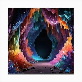 Cave Of Crystals Canvas Print