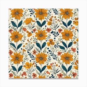 Floral Pattern 49 Canvas Print