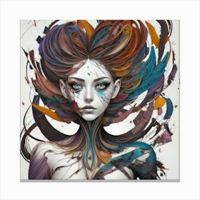 Abstract Girl (39) Canvas Print