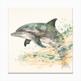 Dolphin Print Canvas Print