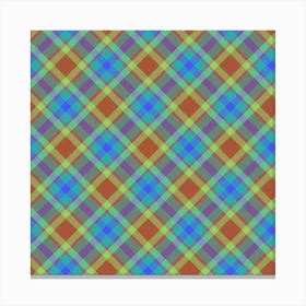 Plaid Fabric 11 Canvas Print