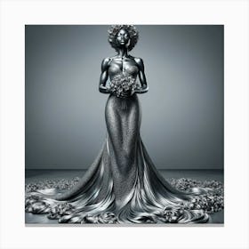 Silver Bride Canvas Print