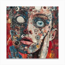 'The Face Of A Woman' 4 Canvas Print