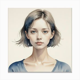 Portrait Of A Girl 12 Canvas Print