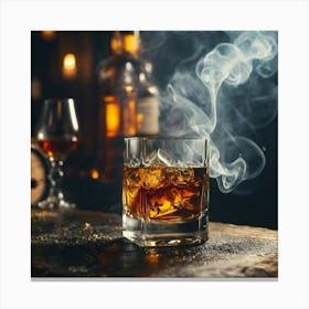 Glass Of Whiskey Canvas Print