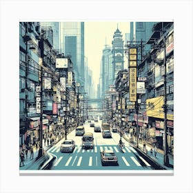 Hong Kong City 1 Canvas Print