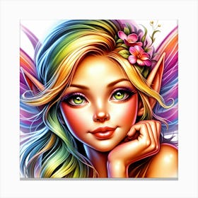 Rainbow Fairy 4 Canvas Print