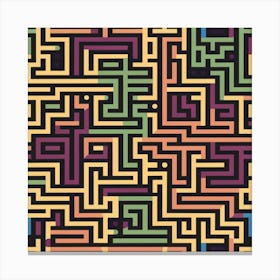 Maze Pattern 1 Canvas Print