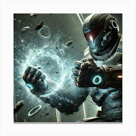 Asterian Shock Troopers Gravity Gauntlets Action Canvas Print