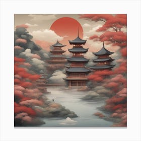 Japanese Pagoda 1 Canvas Print