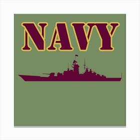 Navy Ship Canvas Print