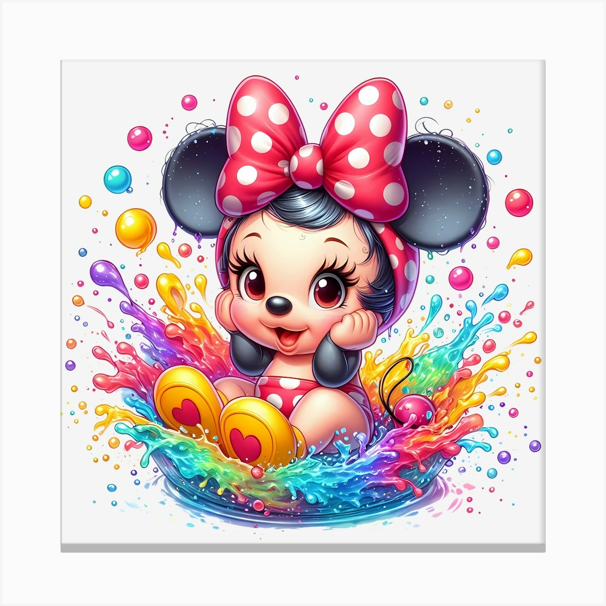 Minnie Mouse 3 Canvas Print by Aloke Design
