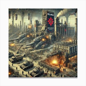 Iron Commonwealth War Machine Factories Canvas Print