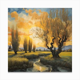 Setting Sun Canvas Print