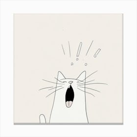 Scream Cat Canvas Print