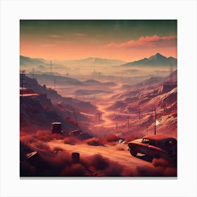 Radiated Expanse Canvas Print