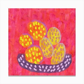 Yellow Eggs In A Bowl Canvas Print