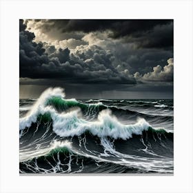 Stormy Sea 1 Canvas Print