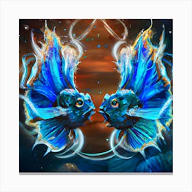 Painted Pisces Canvas Print