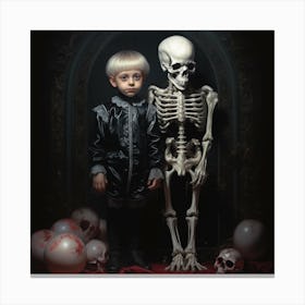 Skeleton Boy 2 Canvas Print