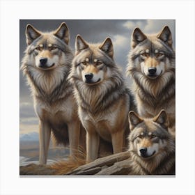 Wolf Pack 1 Canvas Print