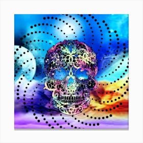 Psychedelic Skull  Canvas Print