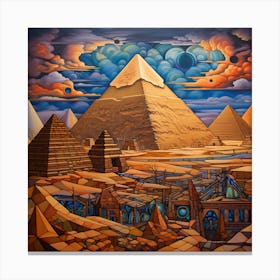 Pyramids Of Giza 2 Canvas Print