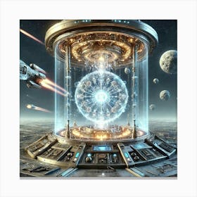 Converted Quantum Time Lock Device Canvas Print