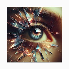 Shattered Eye 1 Canvas Print