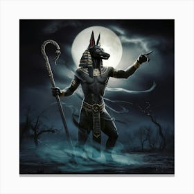 Anubis symbols Canvas Print