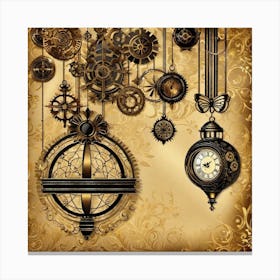 Steampunk Clocks Canvas Print