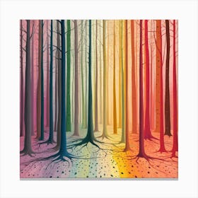 Colorful Trees 3 Canvas Print