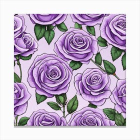 Purple Roses 13 Canvas Print