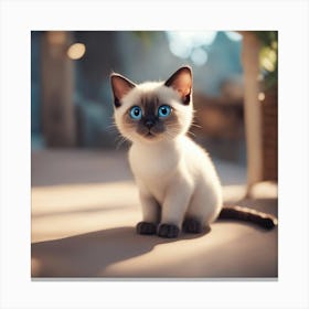 Siamese Cat Canvas Print