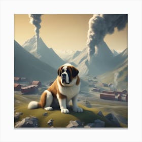 St Bernard 35 Canvas Print