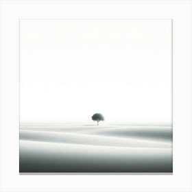 Lone Tree In The Desert Canvas Print