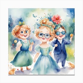 Children at the Opera Canvas Print