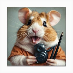 Hamster In Jail Canvas Print