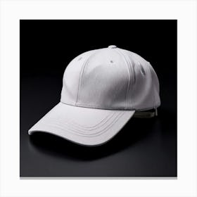 White Baseball Cap 2 Canvas Print