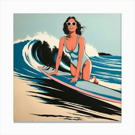 San Diego Surfer Canvas Print