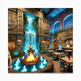 A Unique Mayan Themed Restaurant Inspired By The C Canvas Print