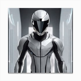 Futuristic Man In Futuristic Suit 6 Canvas Print