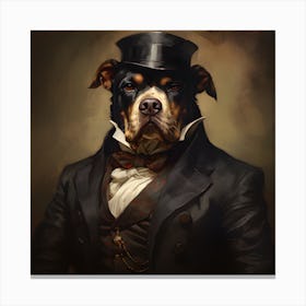 Victorian Dog Canvas Print