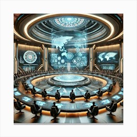 Supreme Council Chamber Sci Fi Canvas Print